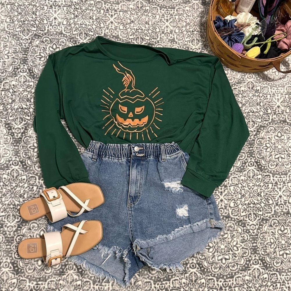 Romwe Jack-o’-lantern Sweater Size L